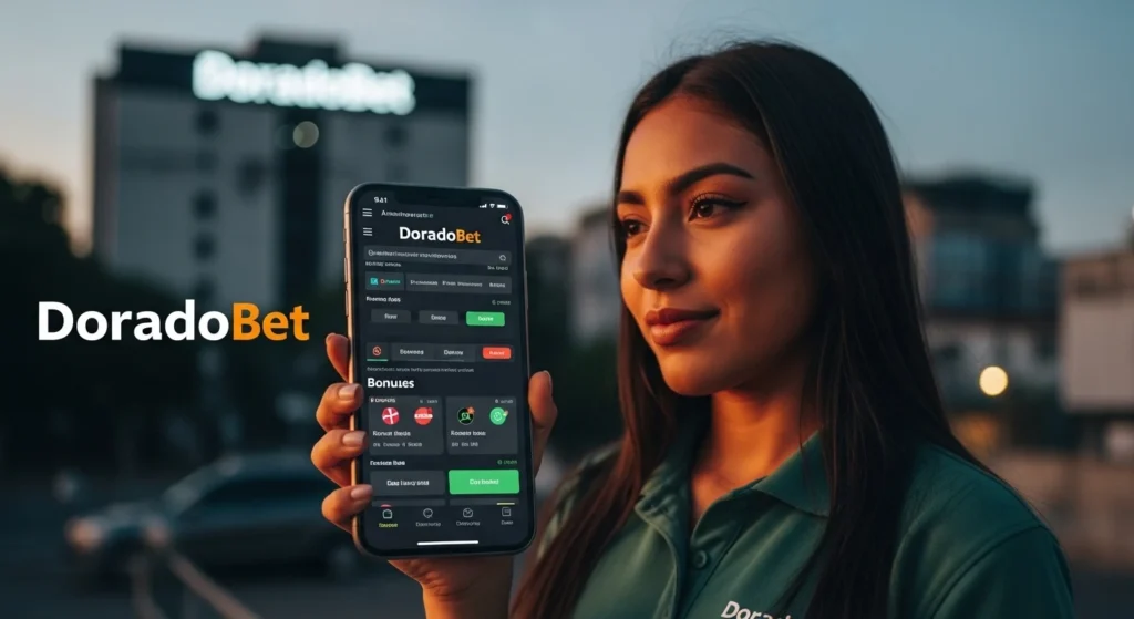 DoradoBet app móvil en Nicaragua con usuario usando plataforma de apuestas deportivas