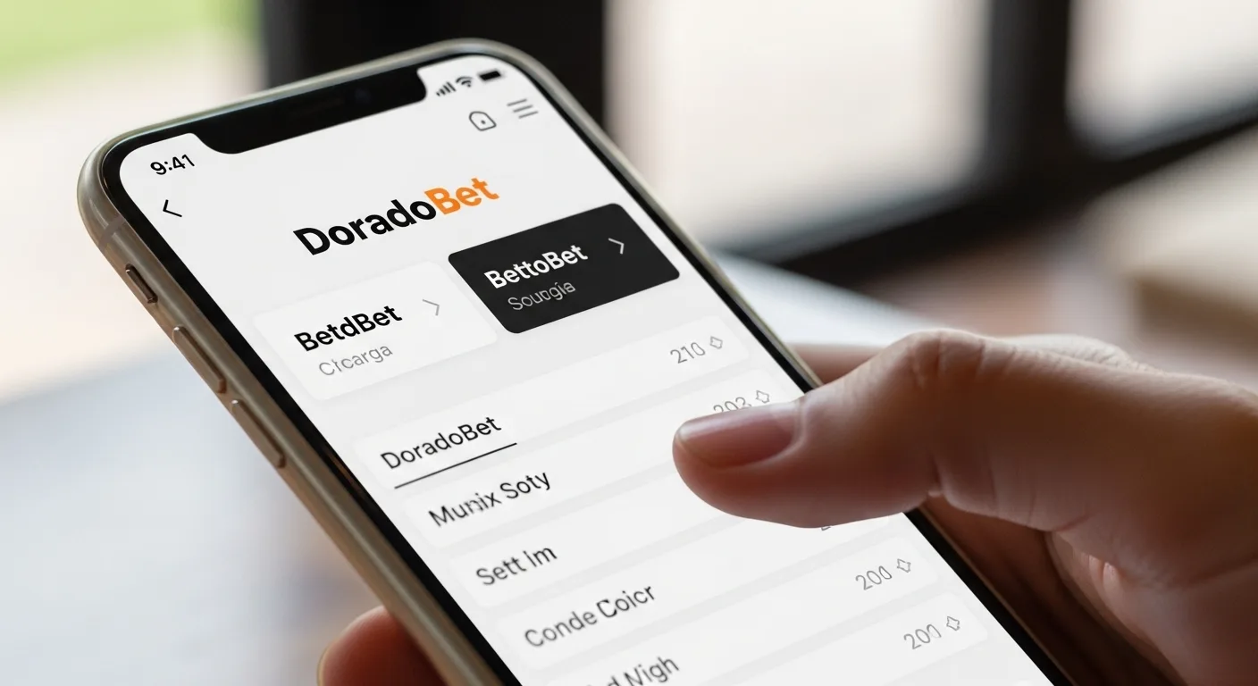 Usuario usando DoradoBet en el móvil en Nicaragua con interfaz de apuestas